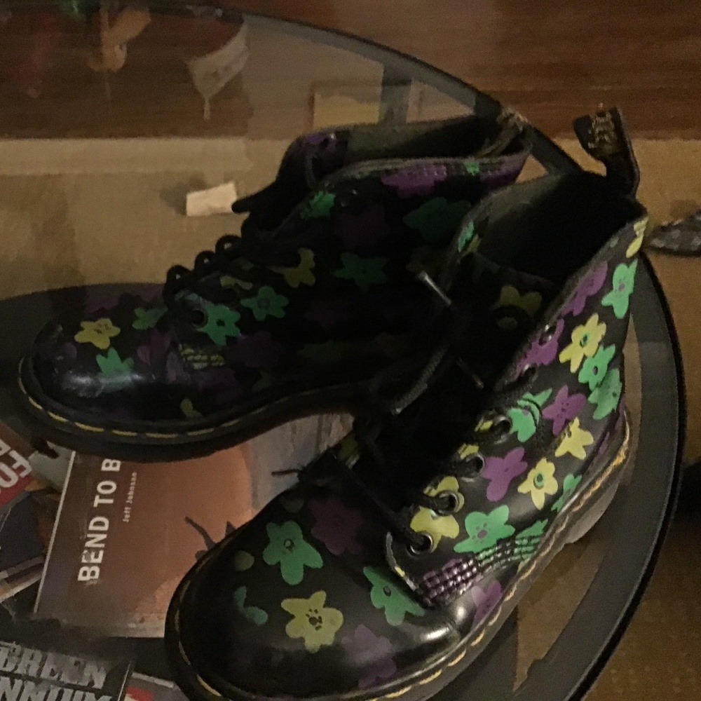 Dr Martens flower pattern UK made